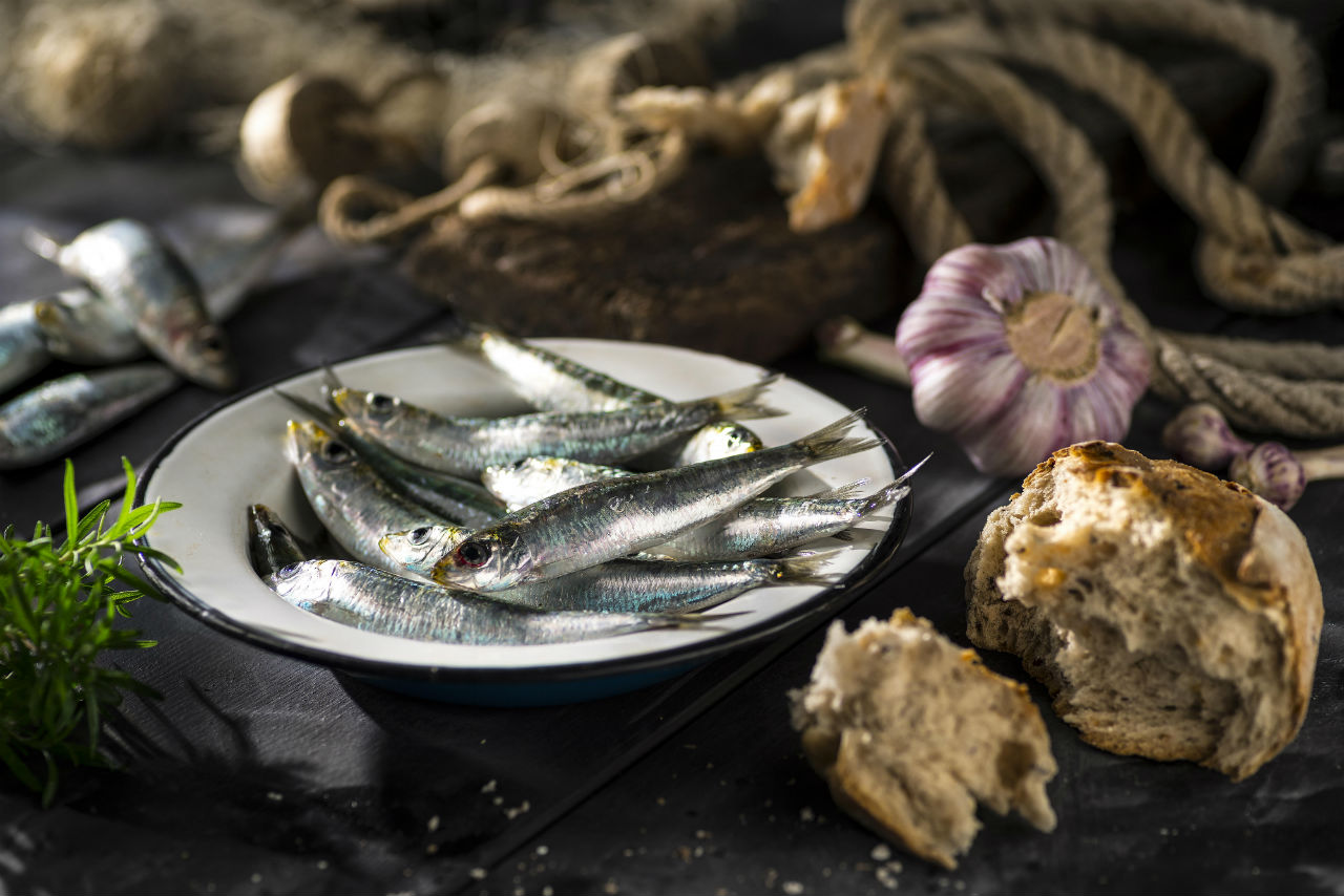 Mediterranean cuisine in Croatia - sardines