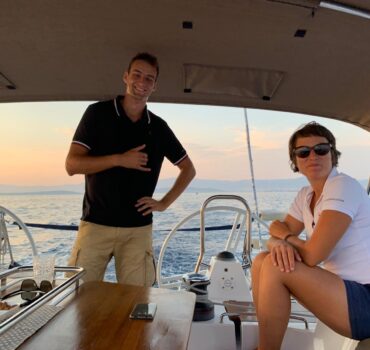 Fairwind crew on the boat of Fair Wind Yacht charter in Croatia