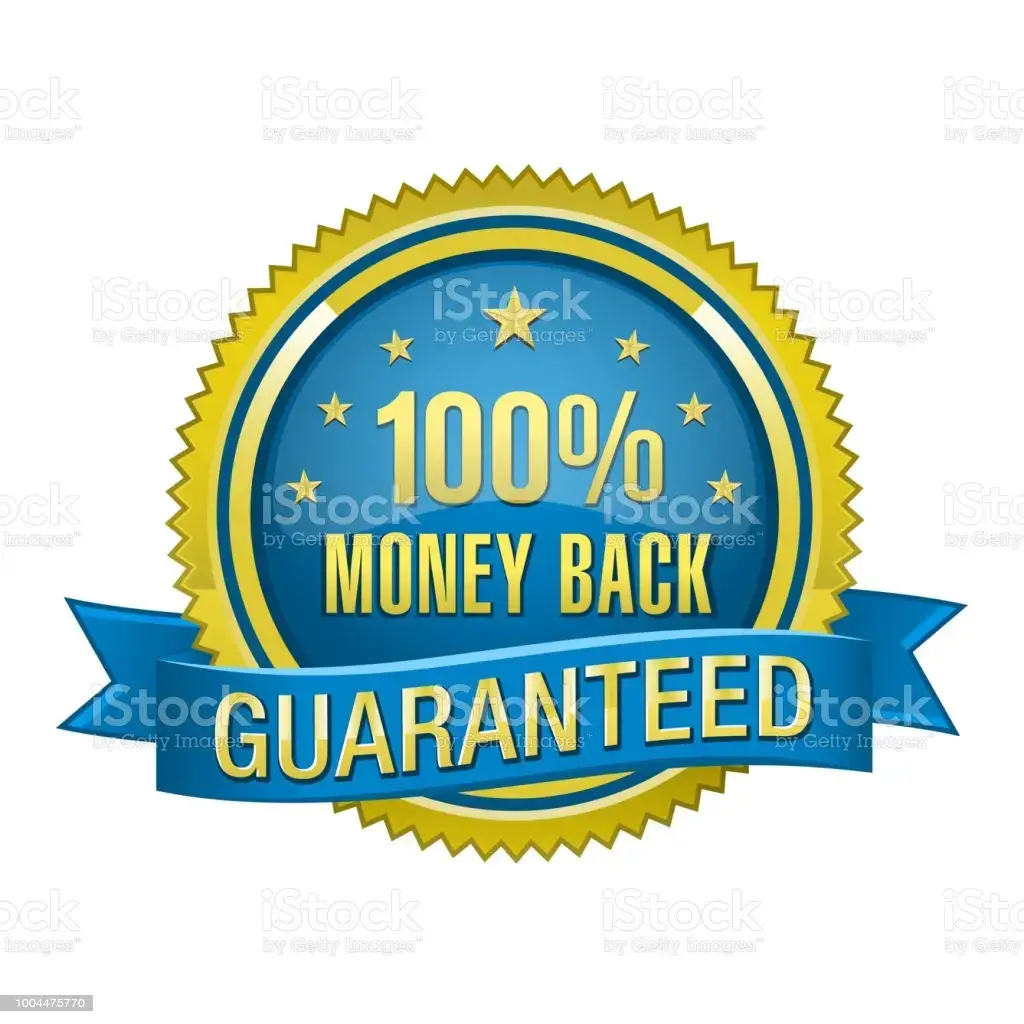 100 money back guarantee