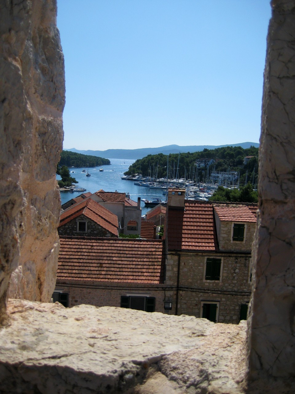 The view from the Fortress of St Mary over the bay
