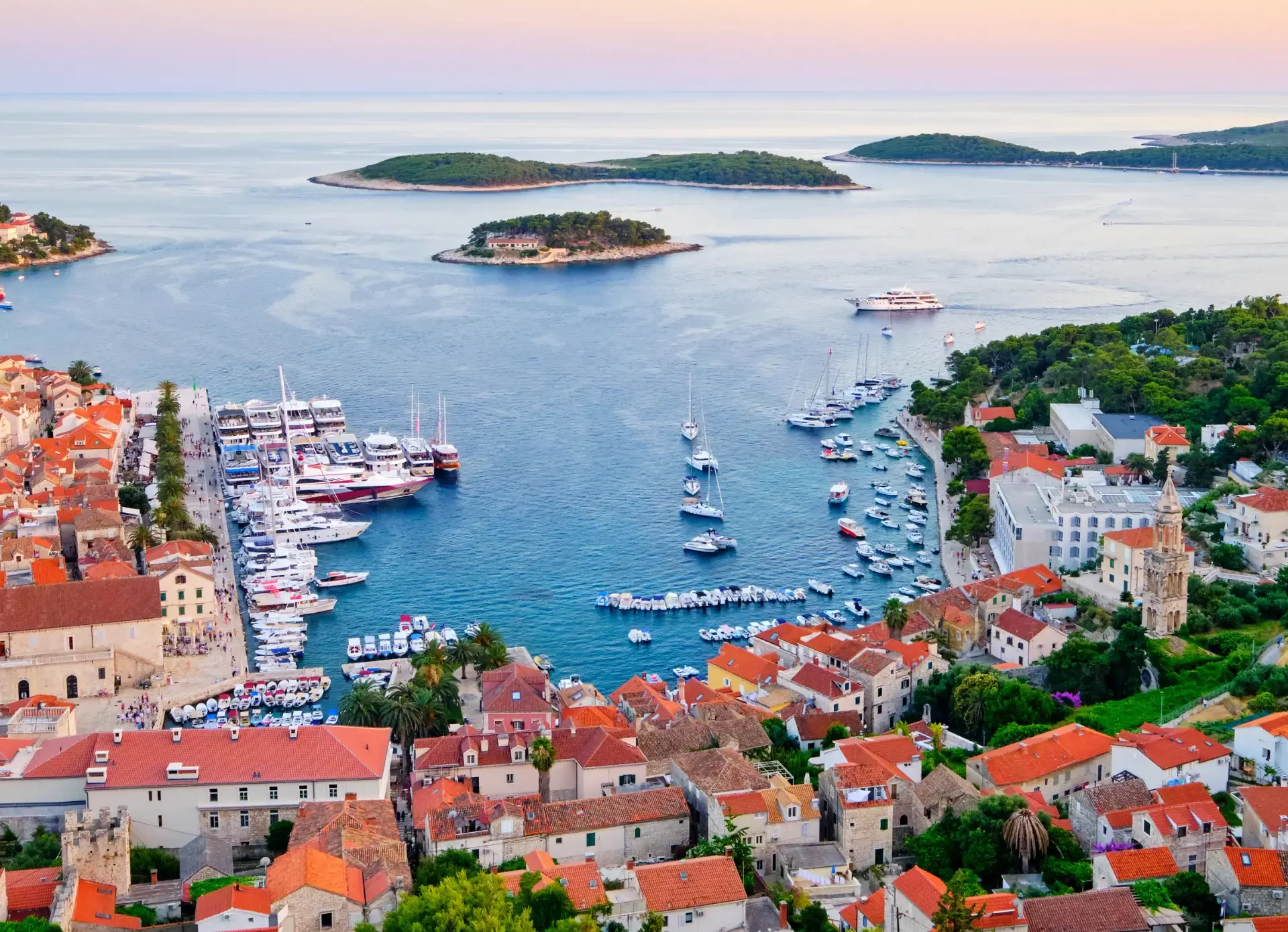 town of Hvar on the island of Hvar