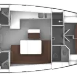 Bavaria 46 Sunset Breeze layout