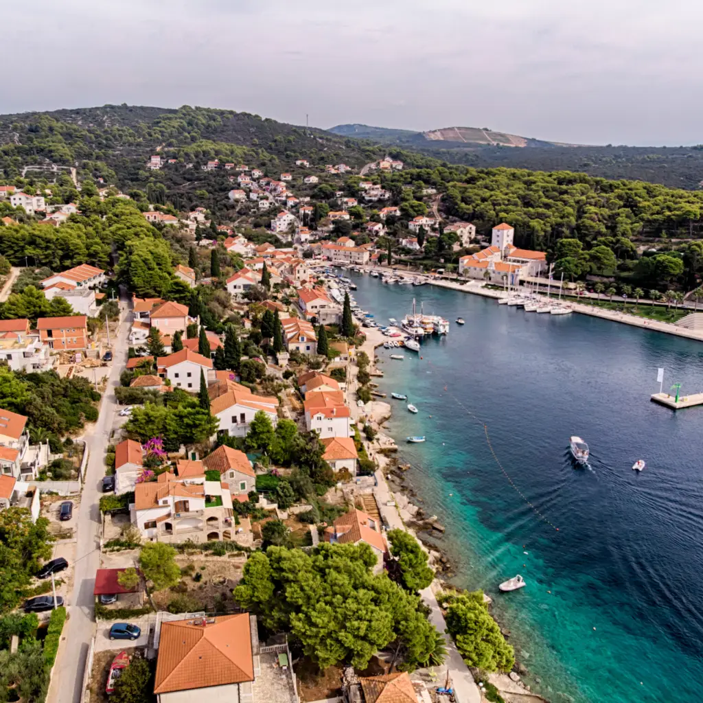 Maslinica on the island of Šolta Croatia