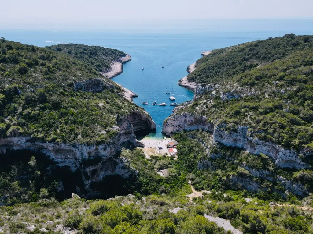 Stiniva bay on Vis island