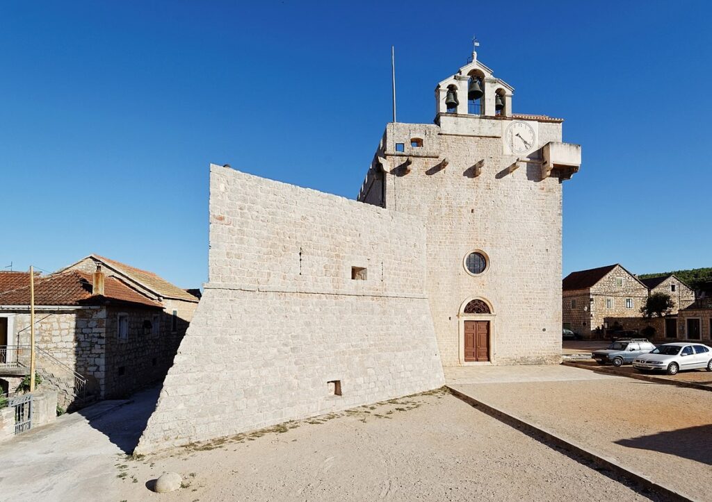 the fortress church of St Mercy in Vrboska