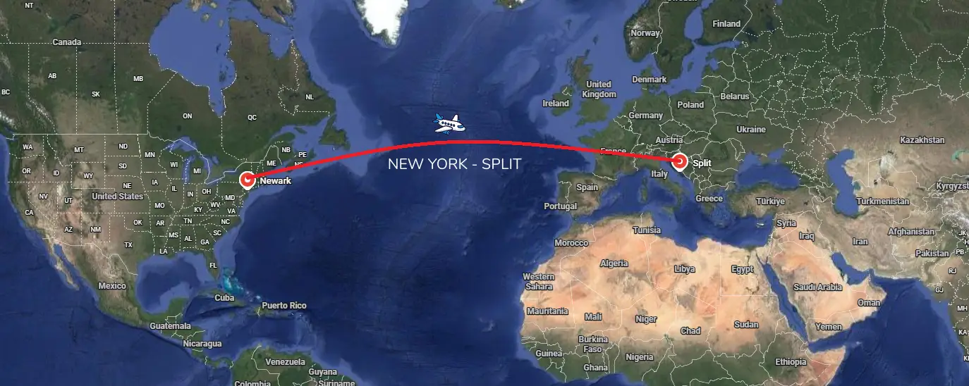 NEW YORK SPLIT DIRECT FLIGHT